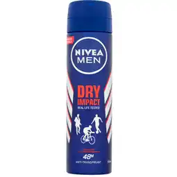 Dekamarkt Nivea Deospray men dry impact aanbieding