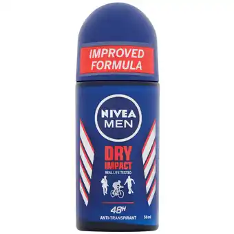Dekamarkt Nivea Deodorant men dry impact aanbieding