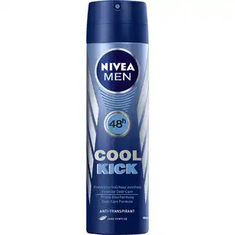 Dekamarkt Nivea Deospray men cool kick aanbieding