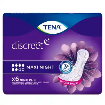 Dekamarkt Tena Lady discreet verband maxi night 6 stuks aanbieding