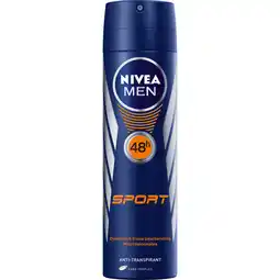 Dekamarkt Nivea Deospray men sport aanbieding