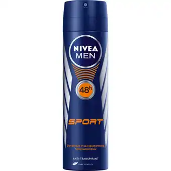 Dekamarkt Nivea Deospray men sport aanbieding