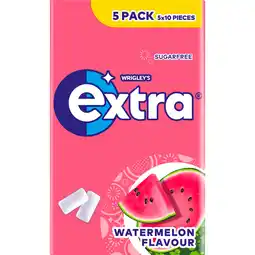 Dekamarkt Extra Watermelon suikervrij 5-pack aanbieding
