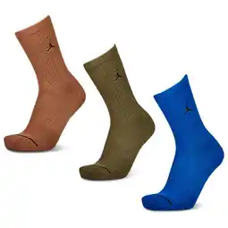 Foot Locker Jordan Crew 3 Pack Sokken Unisex - Blauw - Maat 35 - 38 - Katoen aanbieding