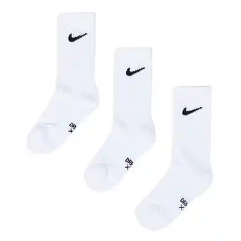 Foot Locker Nike Kids Crew 3 Pack Sokken Unisex - Wit - Maat 27 - 35 aanbieding