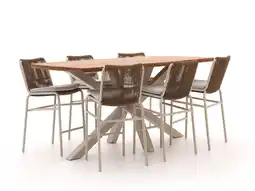 Kees Smit Bellagio Caronia/Induno Deens Ovaal 220cm barset 7-delig stapelbaar aanbieding