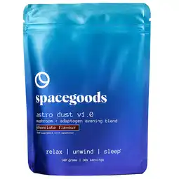 Holland & Barrett Spacegoods Astro Dust Mushroom Evening Blend Chocoladesmaak - 240g aanbieding