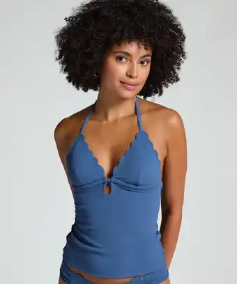 Hunkemoller Hunkemöller Shaping Tankini Blauw aanbieding