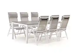 Kees Smit Bellagio Avenza/Fidenza 220cm dining tuinset 7-delig verstelbaar aanbieding
