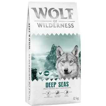 Zooplus Wolf of Wilderness Adult Deep Seas Haring - graanvrij - Dubbelpak: 2 x 12 kg Nieuw Receptuur aanbieding