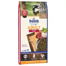 Zooplus 2x15kg bosch Adult Mix Pakketten Gevogelte & Gierst / Lam & Rijst Hondenvoer aanbieding
