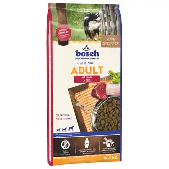 Zooplus 2x15kg bosch Adult Mix Pakketten Gevogelte & Gierst / Lam & Rijst Hondenvoer aanbieding