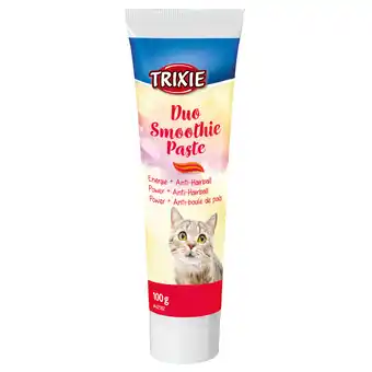 Zooplus 100g Trixie Duo Smoothie Paste energie + anti-haarbal kattensnack aanbieding