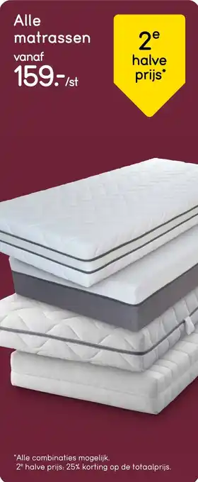 Leen Bakker Alle matrassen aanbieding
