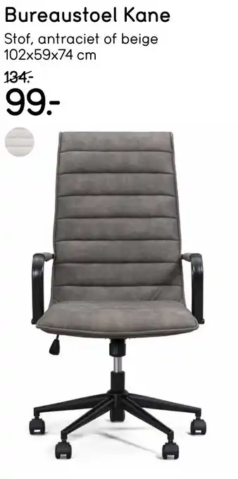 Leen Bakker Bureaustoel Kane aanbieding
