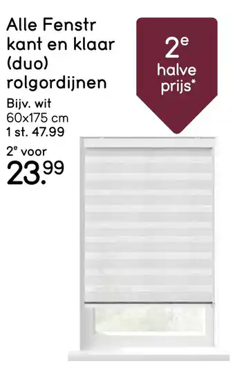Leen Bakker Alle Fenstr kant en klaar duo rolgordijnen aanbieding