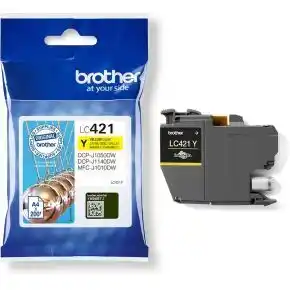 Bol.com Inktcartridge brother lc-421y geel | 1 stuk aanbieding