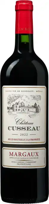 Wijnvoordeel Château Cusseau Margaux aanbieding