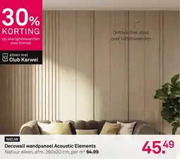 Karwei Decowall wandpaneel Acoustic Elements aanbieding