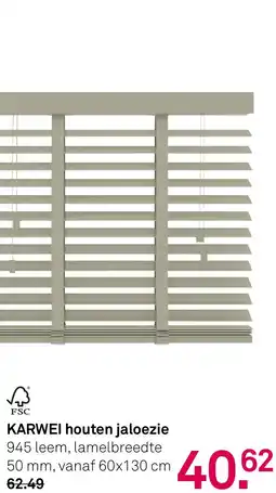 Karwei KARWEI houten jaloezie aanbieding