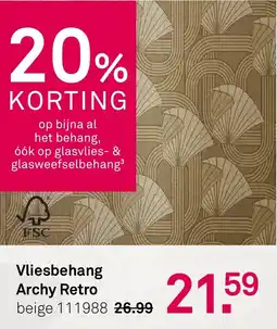 Karwei Vliesbehang Archy Retro aanbieding
