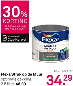 Karwei Flexa Strak op de Muur aanbieding