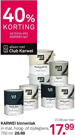 Karwei KARWEI binnenlak aanbieding