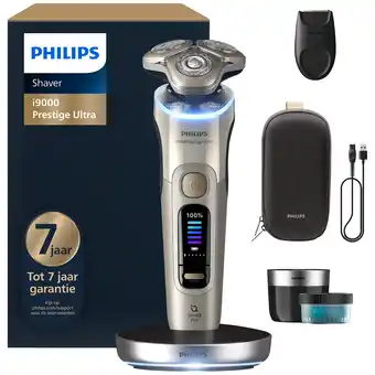 MediaMarkt Philips Shaver I9000 Prestige Ultra Wet&dry Xp9403/31 Scheerapparaat Zilver aanbieding