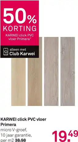 Karwei KARWEI click PVC vloer Primera aanbieding