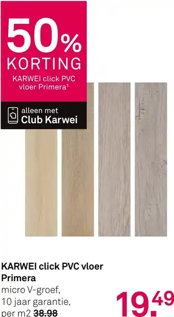 Karwei KARWEI click PVC vloer Primera aanbieding