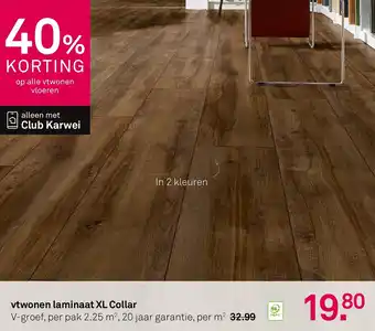 Karwei Vtwonen laminaat XL Collar aanbieding