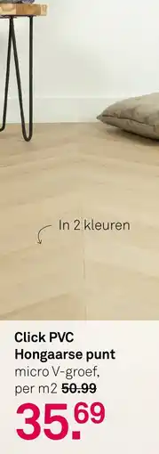 Karwei Click PVC Hongaarse punt aanbieding