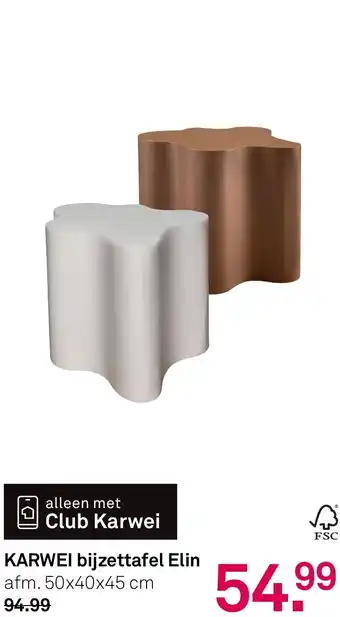 Karwei KARWEI bijzettafel Elin aanbieding