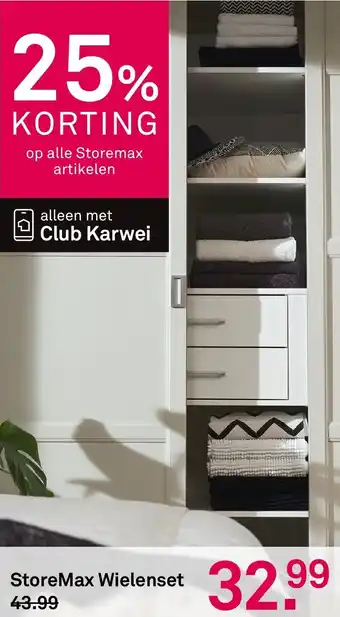 Karwei StoreMax Wielenset aanbieding