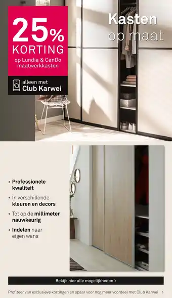 Karwei Op Lundia & Can Do maatwerkkasten aanbieding