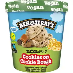 Dekamarkt Ben & Jerry's Cookies on cookie dough non dairy aanbieding