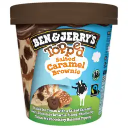 Dekamarkt Ben & Jerry's Topped salted caramel brownie aanbieding