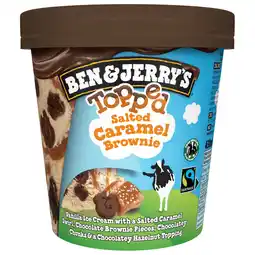 Dekamarkt Ben & Jerry's Topped salted caramel brownie aanbieding