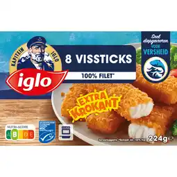Dekamarkt Iglo Vissticks aanbieding