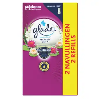 Dekamarkt Glade Luchtverfrisser touch & fresh navulling duo relaxing zen aanbieding