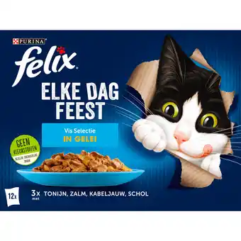 Dekamarkt Felix Kattenvoer elke dag feest vis selectie in gelei aanbieding