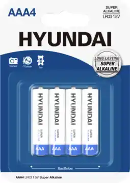 Dekamarkt Hyundai Batterijen 4-pack aaa aanbieding