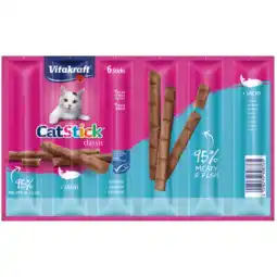 Dekamarkt Vitakraft Kattensnacks sticks mini zalm 6 stuks aanbieding