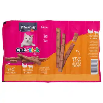 Dekamarkt Vitakraft Kattensnacks sticks mini kalkoen-lam aanbieding