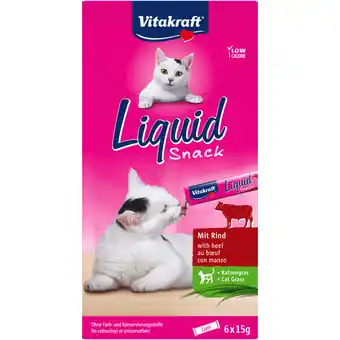 Dekamarkt Vitakraft Kattensnacks liquid rund 6 st aanbieding