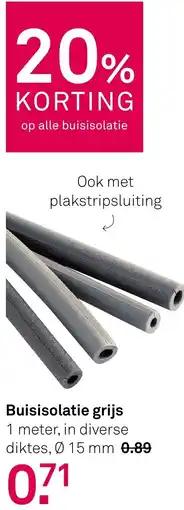 Karwei Buisisolatie grijs aanbieding