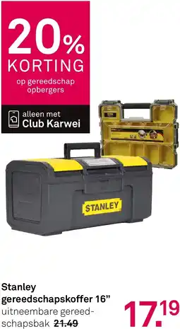 Karwei Stanley gereedschapskoffer 16" aanbieding