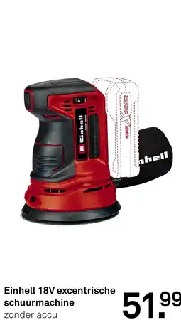 Karwei Einhell 18V excentrische schuurmachine aanbieding