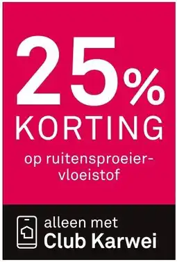 Karwei Op ruitensproeiervloeistof aanbieding