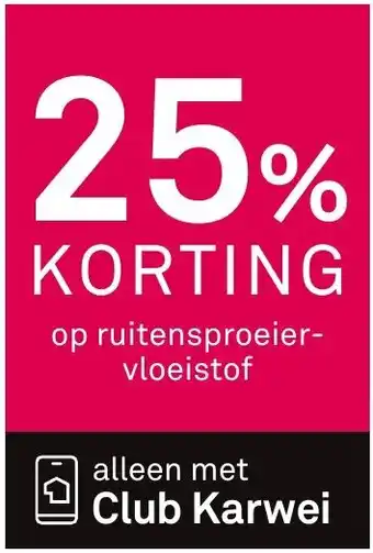 Karwei Op ruitensproeiervloeistof aanbieding